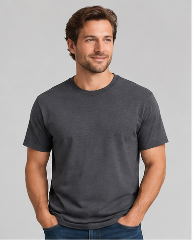 Customized charcoal T-shirt preview